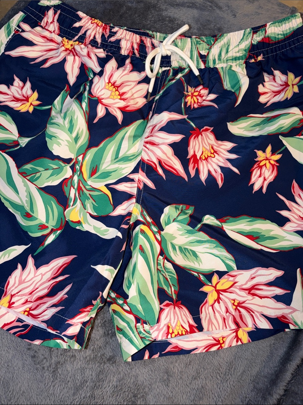 Polo by Ralph Lauren Navy Floral Swim Trunks